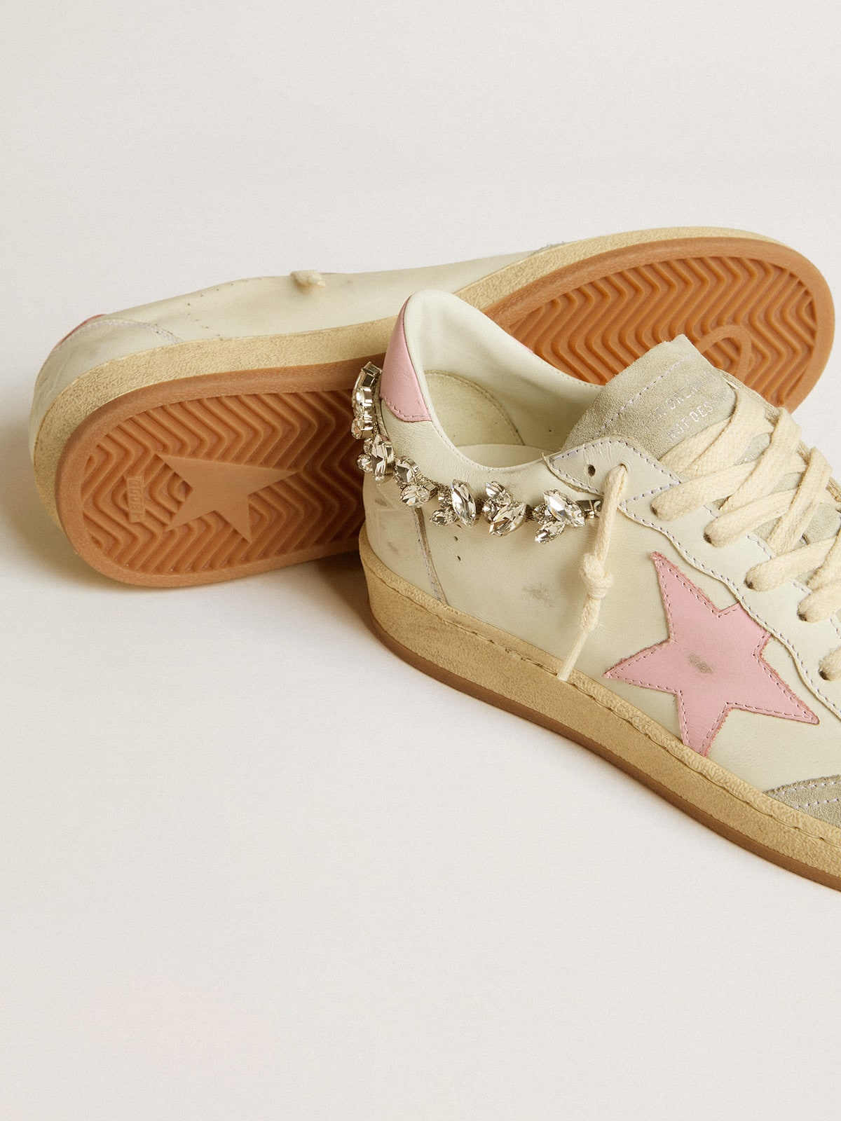 Ball Star Donna LTD with pink leather star and crystal application
