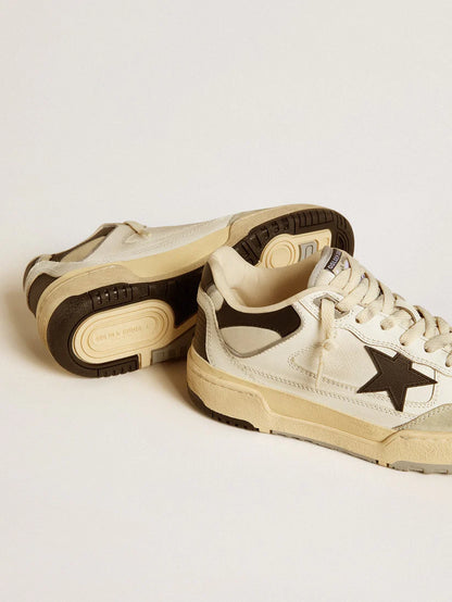 Forty2 with black star and black leather heel