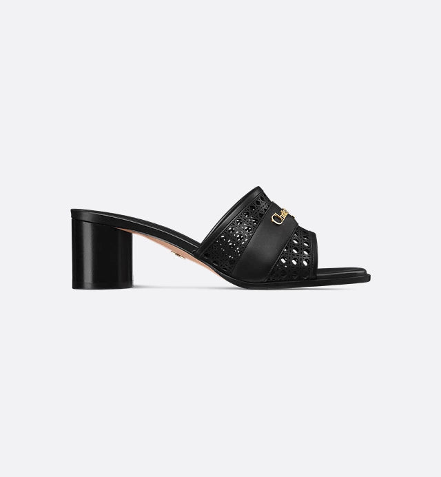 D-Lane Black Heel Sandal 