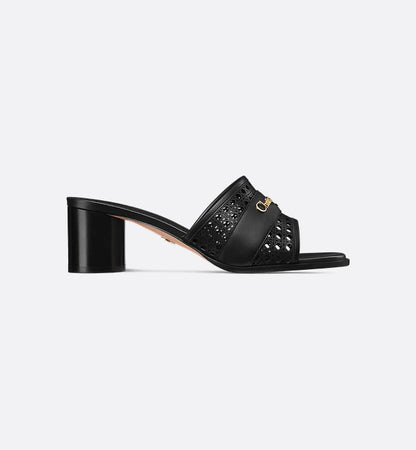 D-Lane Black Heel Sandal 