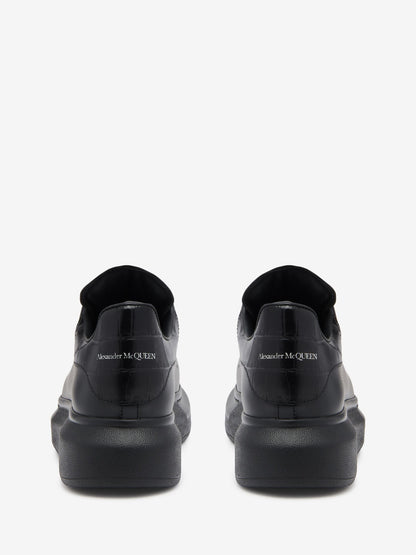 Oversize in black white Crocodile
