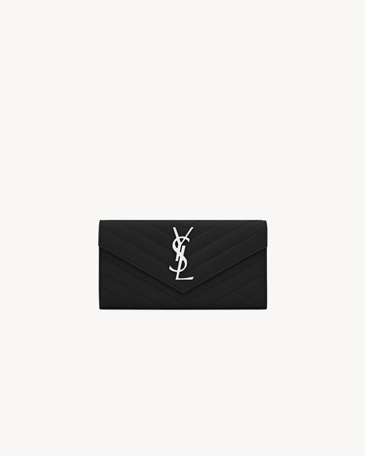 CASSANDRE QUILTED WALLET IN DUST GRAINS