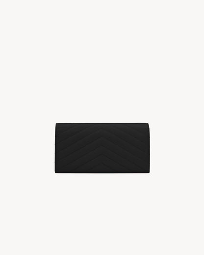 CASSANDRE QUILTED WALLET IN DUST GRAINS