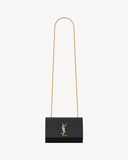 Kate small in black grain de poudre