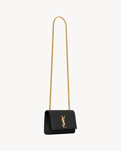 Kate small in black grain de poudre