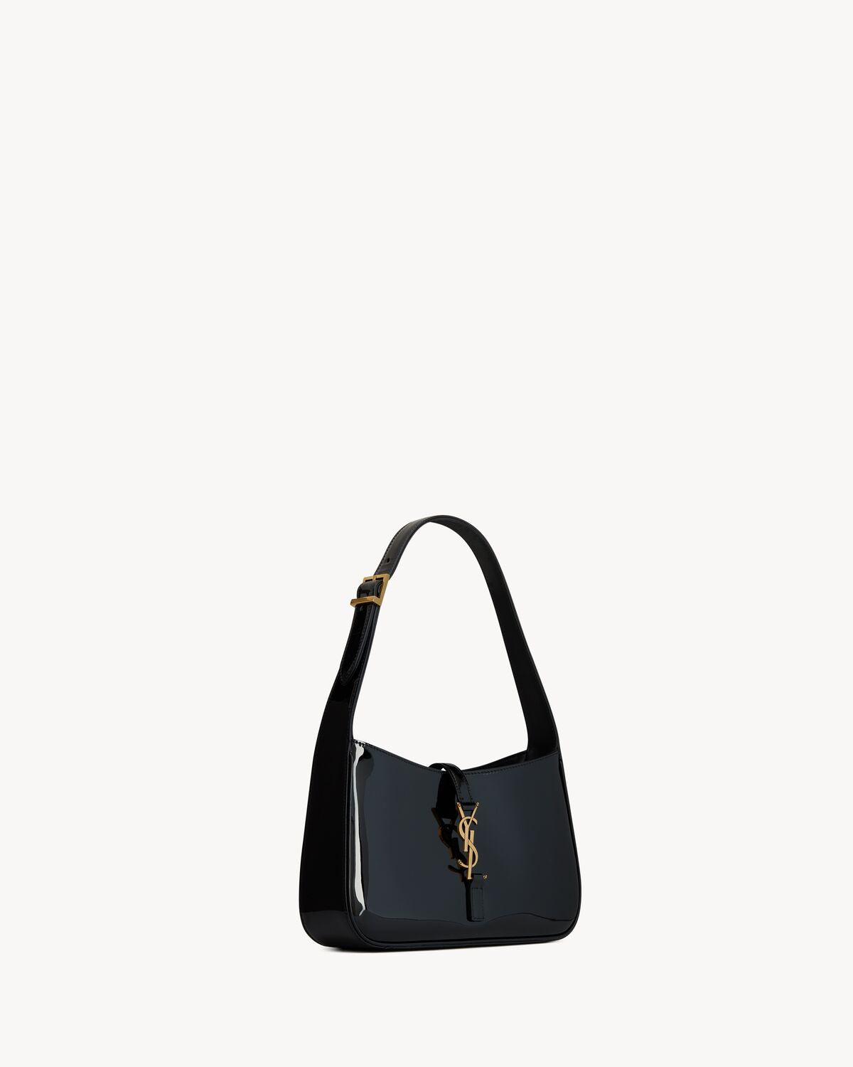 THE 5 TO 7 IN BLACK PAINTED LEATHER
