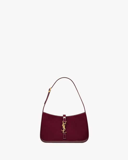THE 5 TO 7 IN WINE RED PAINTED LEATHER