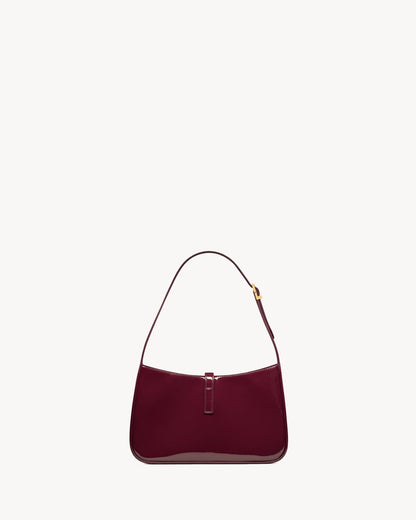 THE 5 TO 7 IN WINE RED PAINTED LEATHER