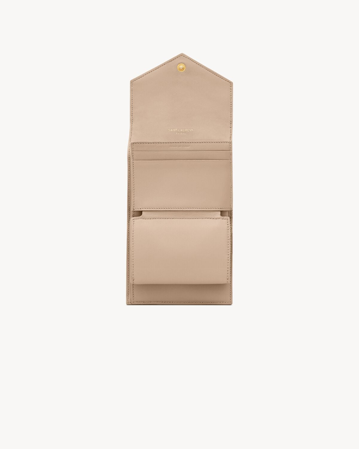 MULTI-FOLD WALLET CASSANDRE MATELASSÉ BEIGE