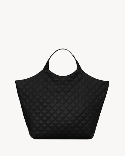 MAXI SHOPPING BAG ICARE IN BLACK NAPPA