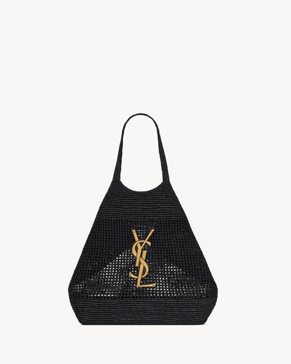 BLACK RAFFIA ICARE