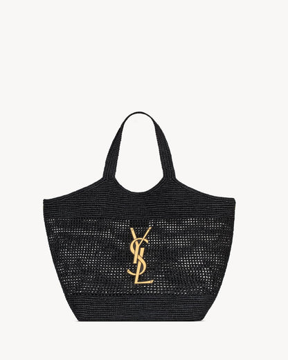 BLACK RAFFIA ICARE