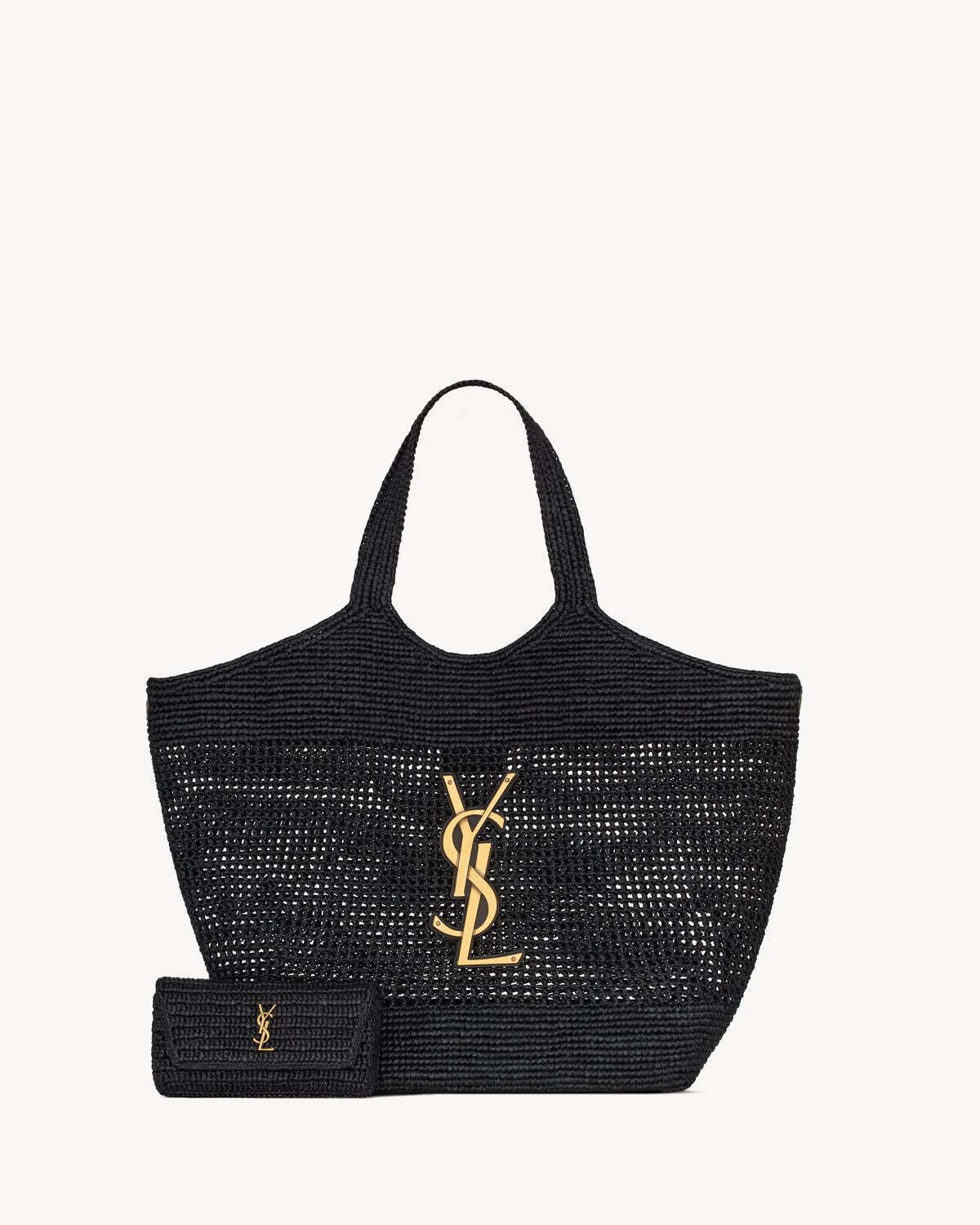 BLACK RAFFIA ICARE