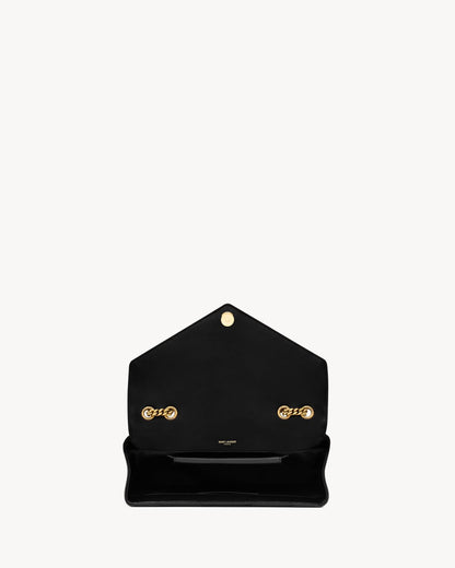 LouLou Media in Black Matelassé