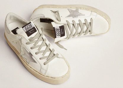 Hi Star with star and heel in metallic silver