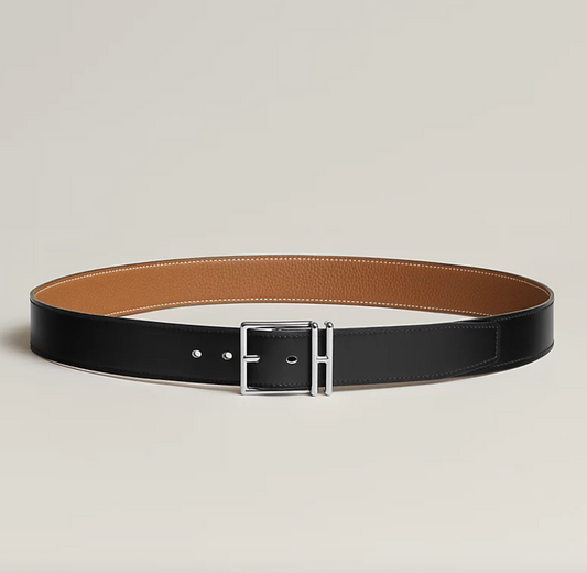 Nathan 32 Schwarz/Gold Wendegürtel für Herren
