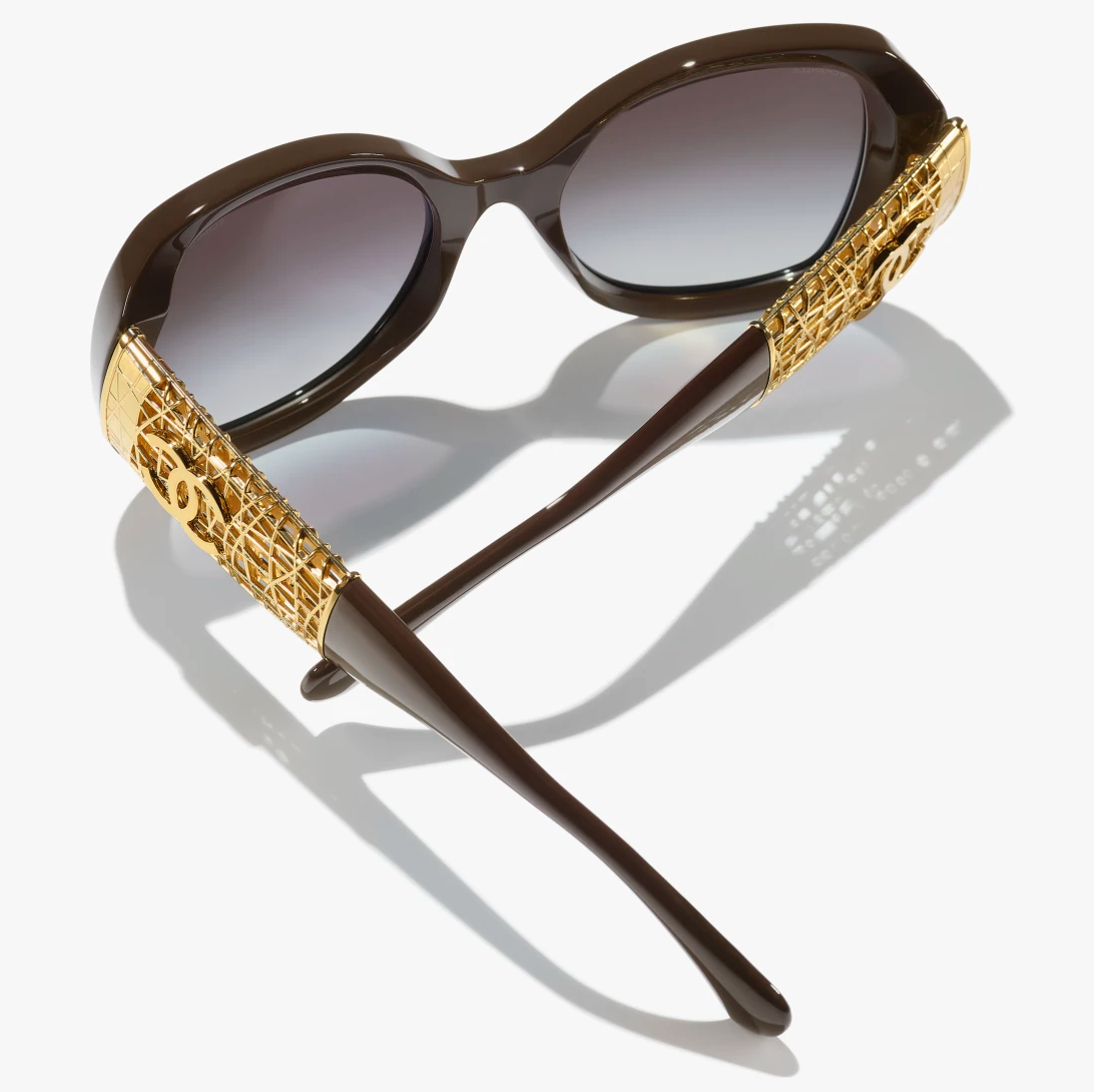 Dark Taupe Butterfly Sunglasses