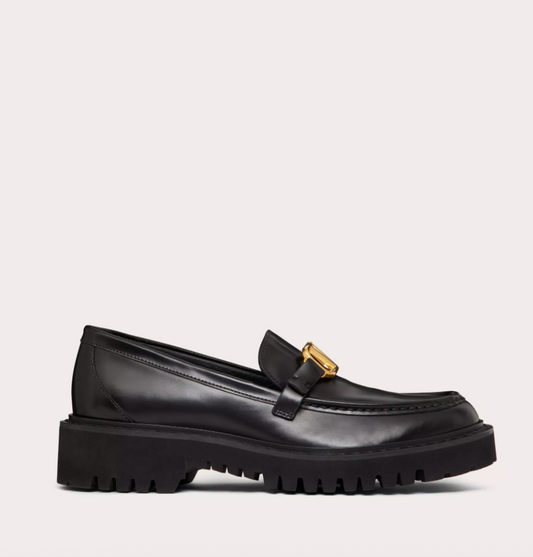 VLTN Leather Moccasins