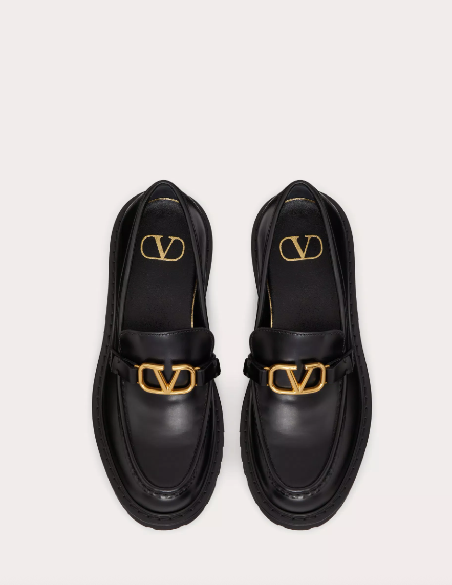VLTN Leather Moccasins