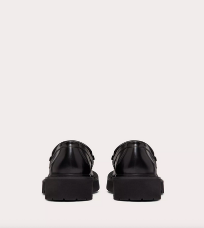 VLTN Leather Moccasins