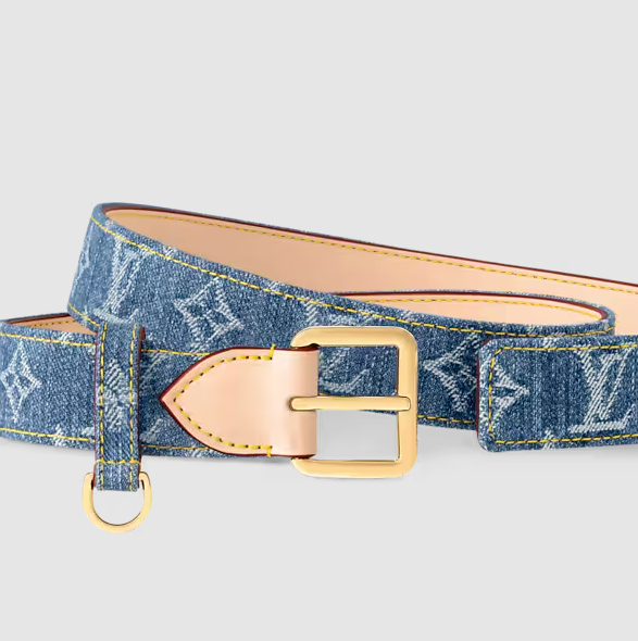 Cintura D-Ring Ard 30 mm Denim Blu Donna