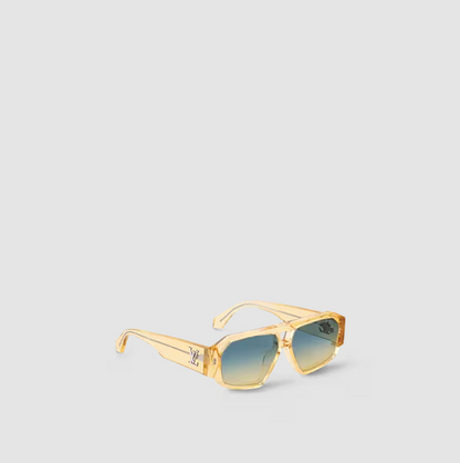 Clash Pilot Square Sunglasses Yellow Men