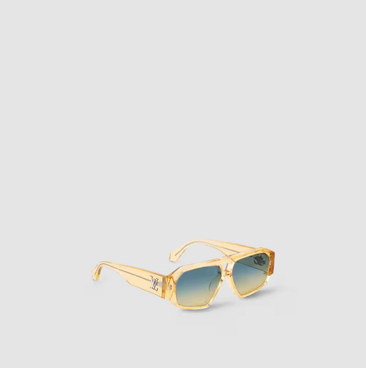 Clash Pilot Square Sunglasses Yellow Men