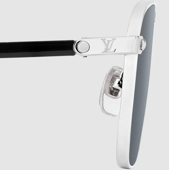 Men's Signature Metal Square Silver Sunglasses