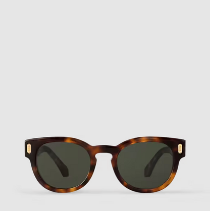 Confidence Round Dark Tortoise Sunglasses for Men