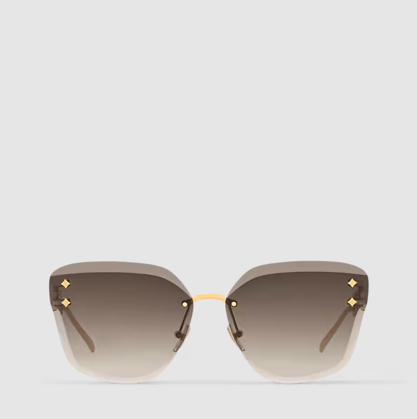 Women's Brown Jewel Cat-Eye Sunglasses