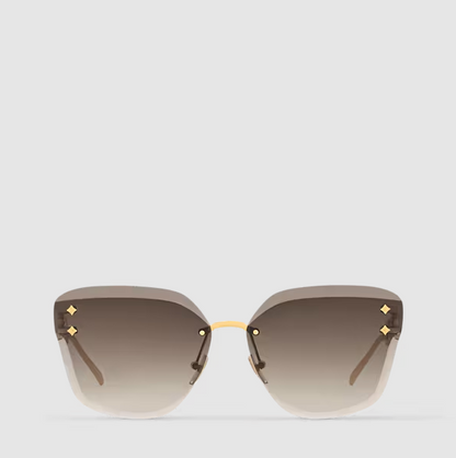 Women's Brown Jewel Cat-Eye Sunglasses