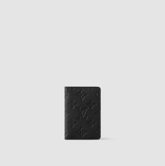 Black Monogram Pocket Organizer