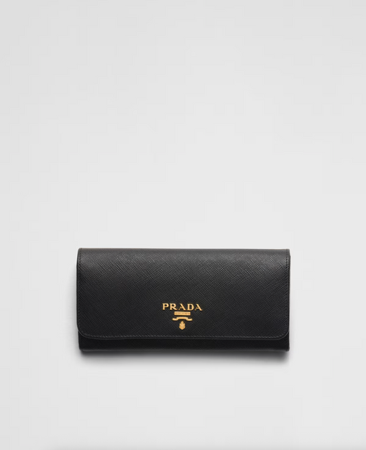 Large black Saffiano wallet