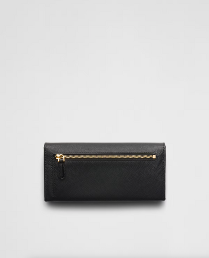 Large black Saffiano wallet