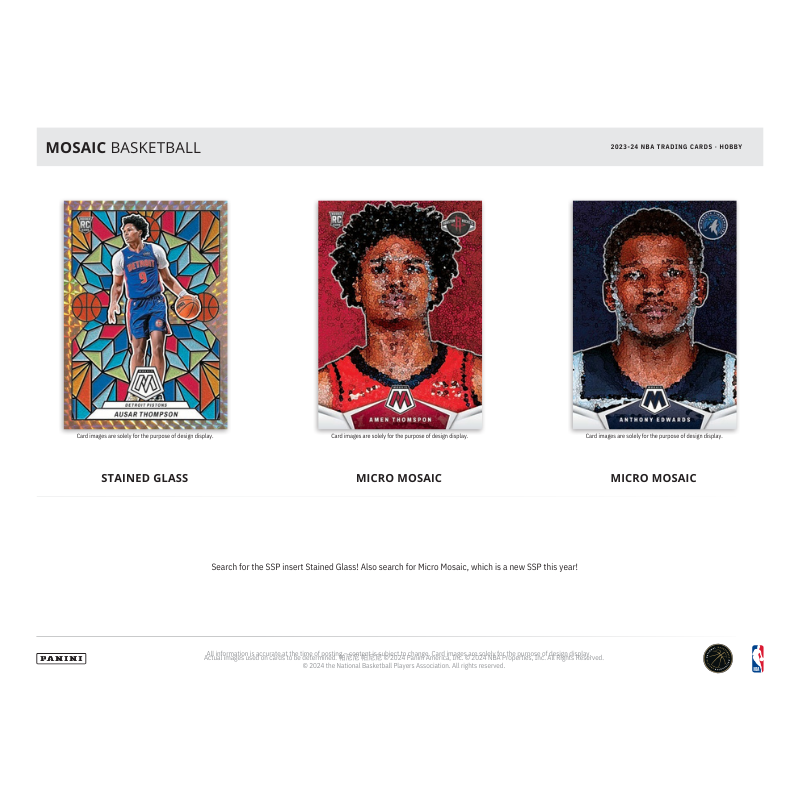 2023/24 Panini Mosaic Basketball Hobby 12 Box Case — image 6