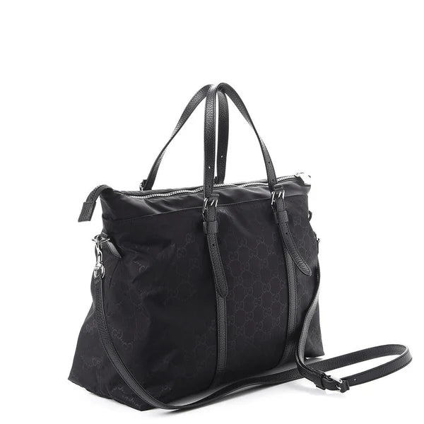 GG BLACK TOTE BAG MEN FABRIC