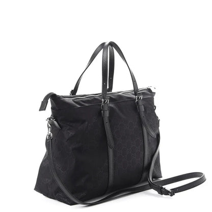 GG BLACK TOTE BAG MEN FABRIC