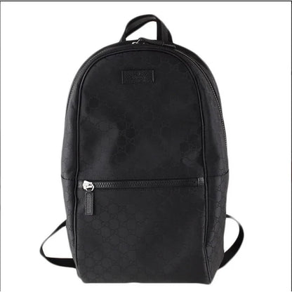 Schwarzer Rucksack aus GG-Stoff