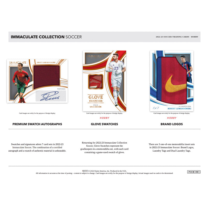 2022 Panini Immaculate Soccer Hobby 6 Box Case — image 4