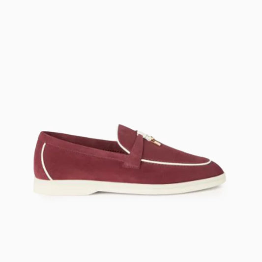 Summer Charms Walk Suede Bordeaux Moccasins