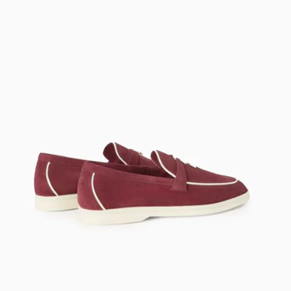 Summer Charms Walk Suede Bordeaux Moccasins