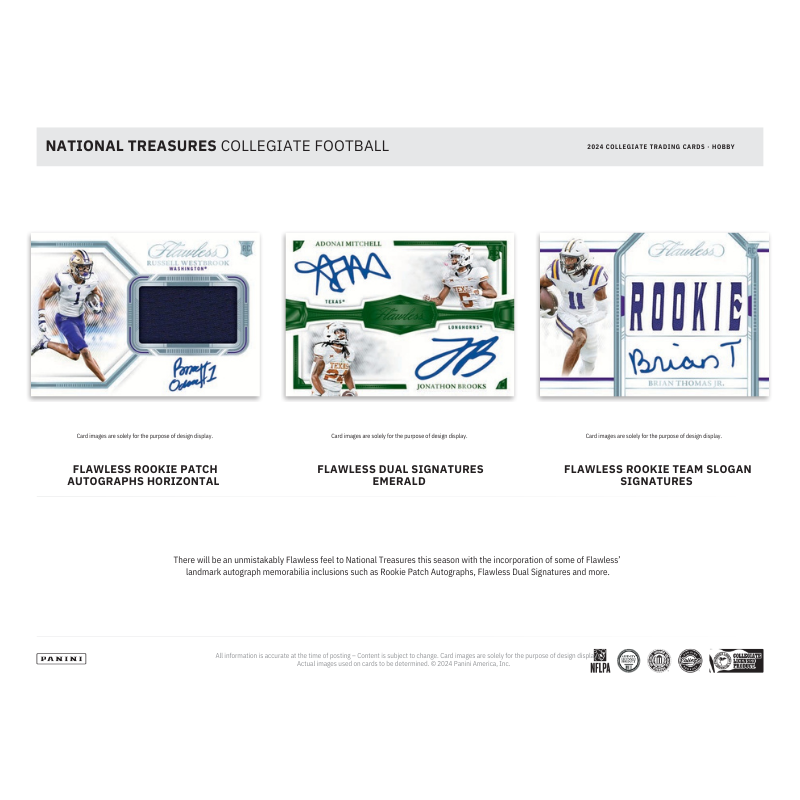 2024 Panini National Treasures Collegiate Football Hobby Box — image 5