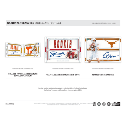 2024 Panini National Treasures Collegiate Football Hobby Box — image 4