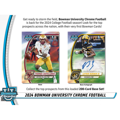 2024 Bowman University Chrome Football Hobby 12 Box Case — image 3