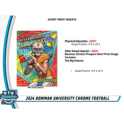 2024 Bowman University Chrome Football Hobby 12 Box Case — image 6