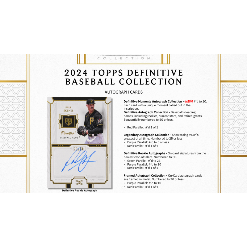2024 Topps Definitive Baseball Hobby Box — image 3