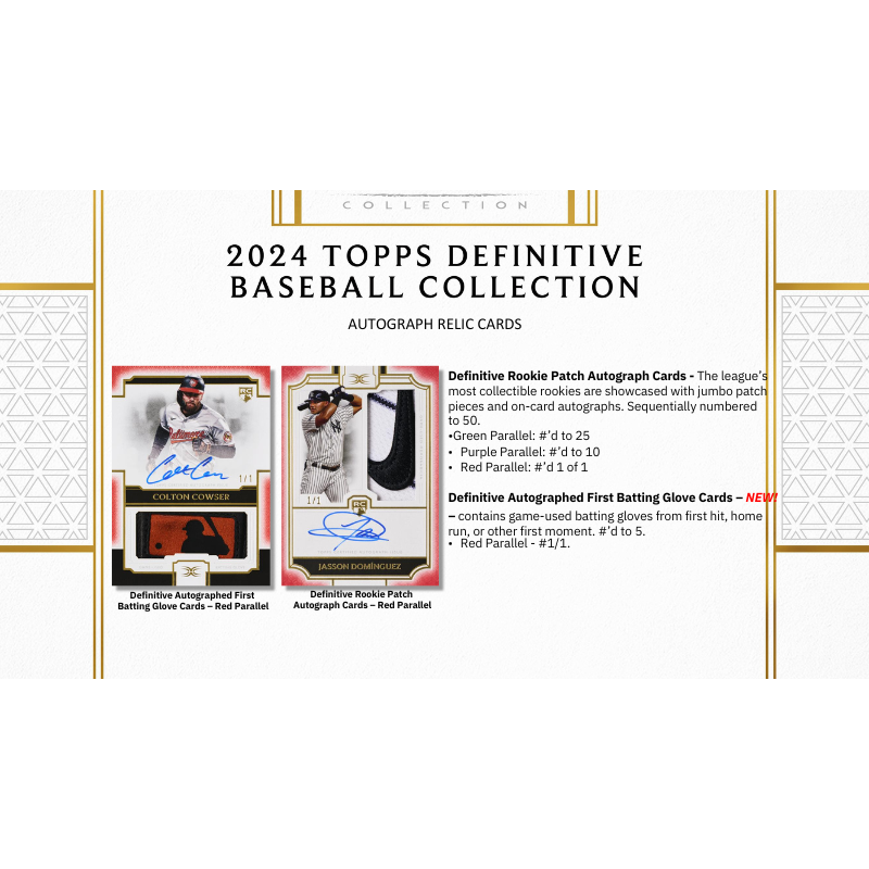 2024 Topps Definitive Baseball Hobby Box — image 6