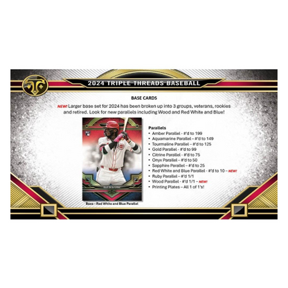 2024 Topps Triple Threads Baseball Hobby Box — image 3