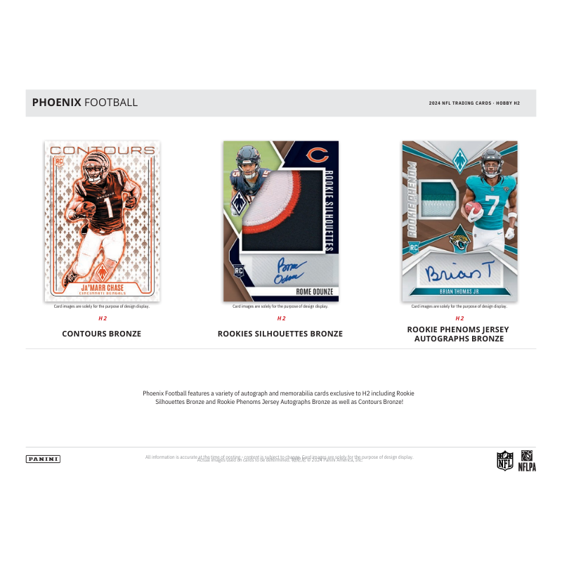 2024 Panini Phoenix Football H2 Hybrid 20 Box Case — image 5