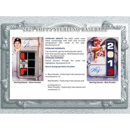 2025 Topps Sterling Baseball Hobby Box — image 5